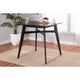 Baxton Studio Leena Mid-Century Modern Black Finished Wood Counter Height Pub Table WHI-Leena-Black-PT