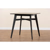 Baxton Studio Leena Mid-Century Modern Black Finished Wood Counter Height Pub Table WHI-Leena-Black-PT