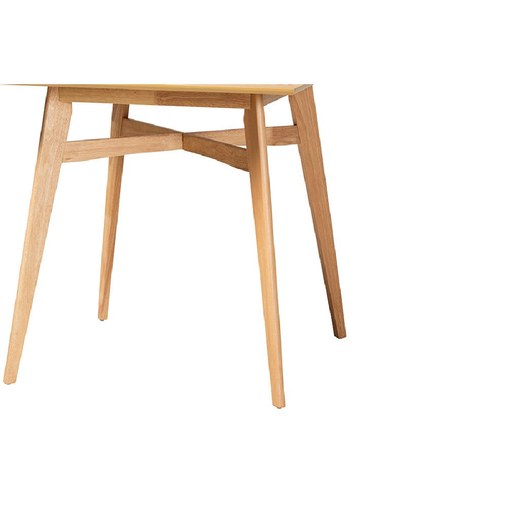 Baxton Studio Leena Mid-Century Modern Natural Oak Finished Wood Counter Height Pub Table WHI-Leena-Natural-Oak-PT