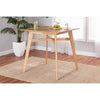 Baxton Studio Leena Mid-Century Modern Natural Oak Finished Wood Counter Height Pub Table WHI-Leena-Natural-Oak-PT