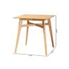Baxton Studio Leena Mid-Century Modern Natural Oak Finished Wood Counter Height Pub Table