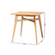 Baxton Studio Leena Mid-Century Modern Natural Oak Finished Wood Counter Height Pub Table