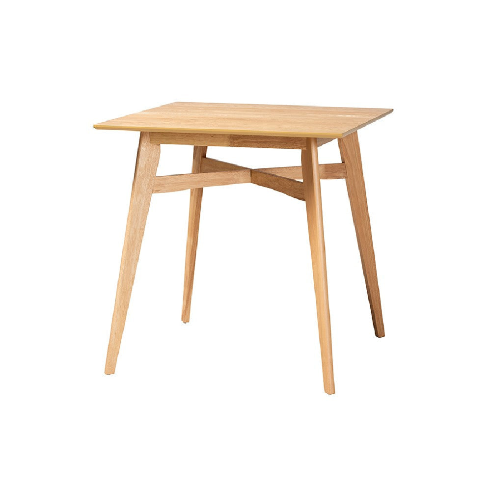 Baxton Studio Leena Mid-Century Modern Natural Oak Finished Wood Counter Height Pub Table WHI-Leena-Natural-Oak-PT