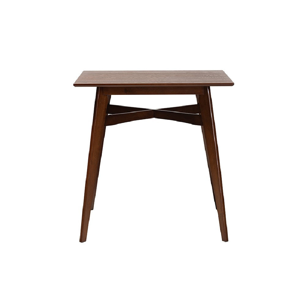 Baxton Studio Leena Mid-Century Modern Walnut Brown Finished Wood Counter Height Pub Table WHI-Leena-Walnut-PT