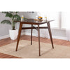 Baxton Studio Leena Mid-Century Modern Walnut Brown Finished Wood Counter Height Pub Table WHI-Leena-Walnut-PT