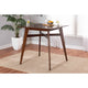 Baxton Studio Leena Mid-Century Modern Walnut Brown Finished Wood Counter Height Pub Table WHI-Leena-Walnut-PT
