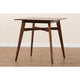 Baxton Studio Leena Mid-Century Modern Walnut Brown Finished Wood Counter Height Pub Table WHI-Leena-Walnut-PT