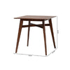 Baxton Studio Leena Mid-Century Modern Walnut Brown Finished Wood Counter Height Pub Table