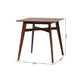 Baxton Studio Leena Mid-Century Modern Walnut Brown Finished Wood Counter Height Pub Table