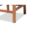 bali & pari Lesia Modern Bohemian Natural Brown Rattan and Walnut Brown Mahogany Wood Counter Stool WHI-Lesia-Teak-CS