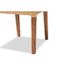 bali & pari Lesia Modern Bohemian Natural Brown Rattan and Walnut Brown Mahogany Wood Dining Chair