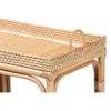 bali & pari Lombok Modern Bohemian Natural Brown Rattan Console Table WHI-Lombok-Rattan-Console-Table