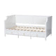 Baxton Studio Lowri Classic and Traditional White Finished Wood Twin Size 3-Drawer Daybed WHI-Lowri-White-Daybed-3DW-Twin