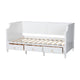 Baxton Studio Lowri Classic and Traditional White Finished Wood Twin Size 3-Drawer Daybed WHI-Lowri-White-Daybed-3DW-Twin