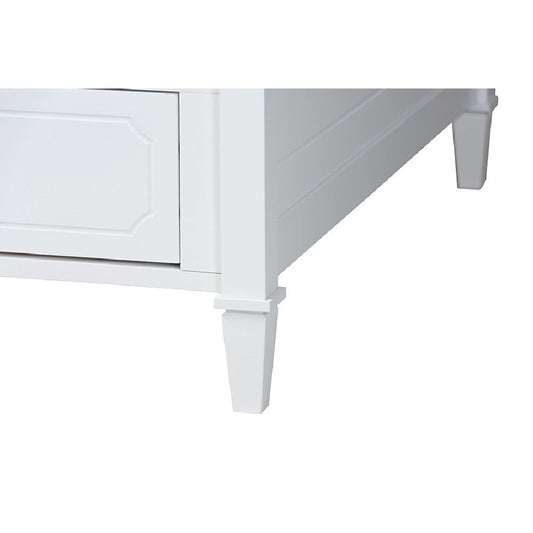 Baxton Studio Lowri Classic and Traditional White Finished Wood Twin Size 3-Drawer Daybed