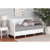 Baxton Studio Lowri Classic and Traditional White Finished Wood Twin Size 3-Drawer Daybed WHI-Lowri-White-Daybed-3DW-Twin