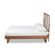 Baxton Studio Lucie Modern and Contemporary Walnut Brown Finished Wood Full Size Platform Bed