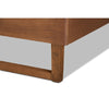 Baxton Studio Lucie Modern and Contemporary Walnut Brown Finished Wood Full Size Platform Bed