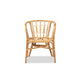 bali & pari Luxio Modern and Contemporary Natural Finished Rattan Dining Chair WHI-Luxio-Natural-DC