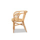 bali & pari Luxio Modern and Contemporary Natural Finished Rattan Dining Chair WHI-Luxio-Natural-DC
