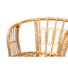 bali & pari Luxio Modern and Contemporary Natural Finished Rattan Dining Chair WHI-Luxio-Natural-DC