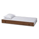 Baxton Studio Alya Classic Traditional Farmhouse Walnut Brown Finished Wood Twin Size Trundle WHI-MG-0016-1-Walnut-Trundle