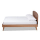 Baxton Studio Keagan Mid-Century Modern Transitional Walnut Brown Finished Wood Full Size Platform Bed