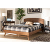 Baxton Studio Keagan Mid-Century Modern Transitional Walnut Brown Finished Wood Full Size Platform Bed