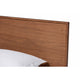 Baxton Studio Karine Mid-Century Modern Walnut Brown Finished Wood Twin Size Platform Bed