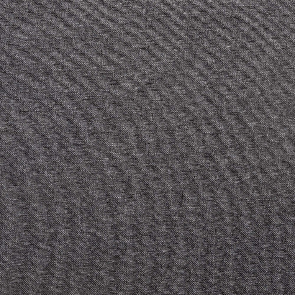 Baxton Studio Eliseo Mid-Century Modern Dark Grey Fabric and Walnut Brown Finished Wood Full Size Platform Bed WHI-MG0005-Rattan-Full