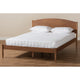Baxton Studio Leanora Mid-Century Modern Ash Wanut Finished King Size Wood Platform Bed