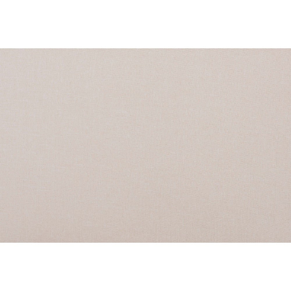 Baxton Studio Senna Mid-Century Modern Beige Fabric Upholstered and Walnut Brown Finished Wood Queen Size Platform Bed