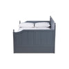 Baxton Studio Millie Cottage Farmhouse Grey Finished Wood Full Size Daybed with Twin Size Trundle