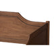 Baxton Studio Alya Classic Traditional Farmhouse Walnut Brown Finished Wood Full Size Daybed with Roll-Out Trundle Bed