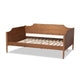 Baxton Studio Alya Classic Traditional Farmhouse Walnut Brown Finished Wood Full Size Daybed