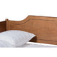 Baxton Studio Alya Classic Traditional Farmhouse Walnut Brown Finished Wood Full Size Daybed