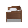 Baxton Studio Alya Classic Traditional Farmhouse Walnut Brown Finished Wood Twin Size Daybed