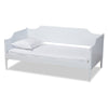 Baxton Studio Alya Classic Traditional Farmhouse White Finished Wood Twin Size Daybed