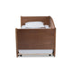 Baxton Studio Veles Mid-Century Modern Ash Wanut Finished Wood Daybed with Trundle