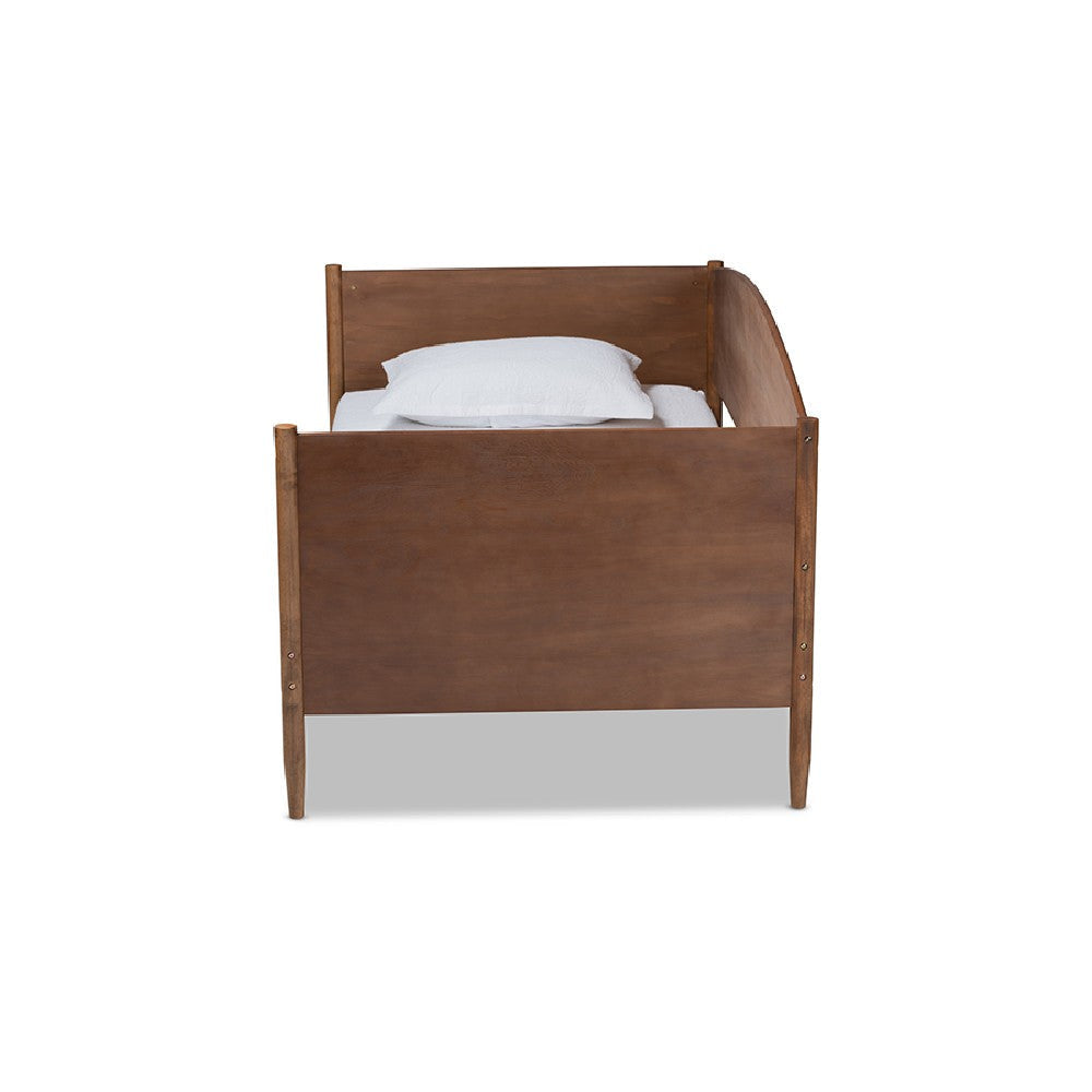 Baxton Studio Veles Mid-Century Modern Ash Wanut Finished Wood Daybed WHI-MG0016-Ash-Walnut-Daybed