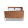 Baxton Studio Veles Mid-Century Modern Ash Walnut Finished Wood Full Size Daybed WHI-MG0016-Walnut-Daybed-Full