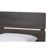 Baxton Studio Anthony Modern and Contemporary Dark Grey Oak Finished Wood King Size Panel Bed