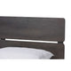 Baxton Studio Anthony Modern and Contemporary Dark Grey Oak Finished Wood King Size Panel Bed