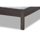 Baxton Studio Anthony Modern and Contemporary Dark Grey Oak Finished Wood King Size Panel Bed