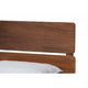 Baxton Studio Anthony Modern and Contemporary Walnut Brown Finished Wood King Size Panel Bed