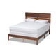 Baxton Studio Anthony Modern and Contemporary Walnut Brown Finished Wood King Size Panel Bed