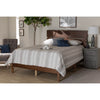 Baxton Studio Anthony Modern and Contemporary Walnut Brown Finished Wood King Size Panel Bed