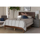 Baxton Studio Anthony Modern and Contemporary Walnut Brown Finished Wood King Size Panel Bed