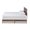 Baxton Studio Anthony Modern and Contemporary Walnut Brown Finished Wood Queen Size Panel Bed