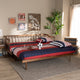 Baxton Studio Muriel Modern and Transitional Walnut Brown Finished Wood Expandable Twin Size to King Size Spindle Daybed